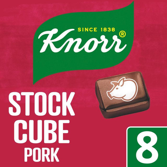 Knorr 8 Pork Stock Cubes   8 x 10g