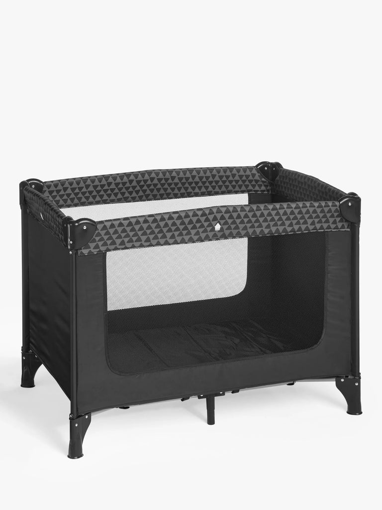 John Lewis ANYDAY Travel Cot, Black