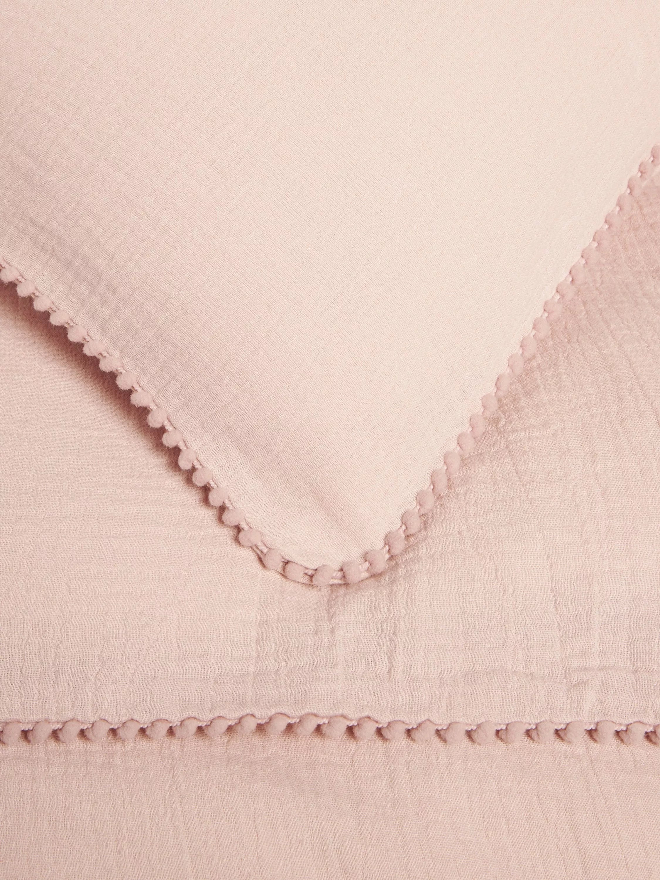 John Lewis kids pom muslin duvet cover set single, imported from the UK