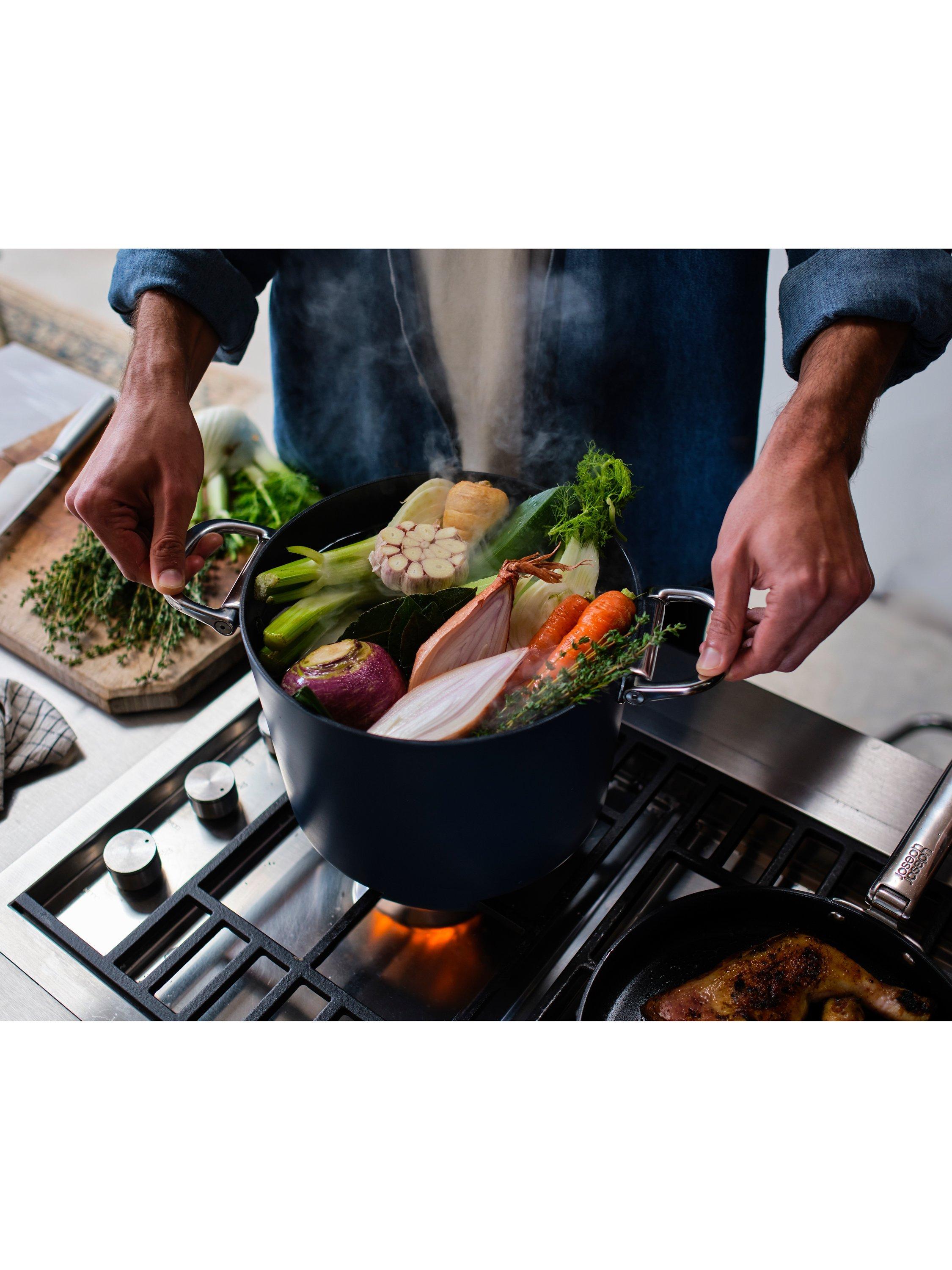 Joseph Joseph Space folding handle stockpot 25cm navy (British brand)