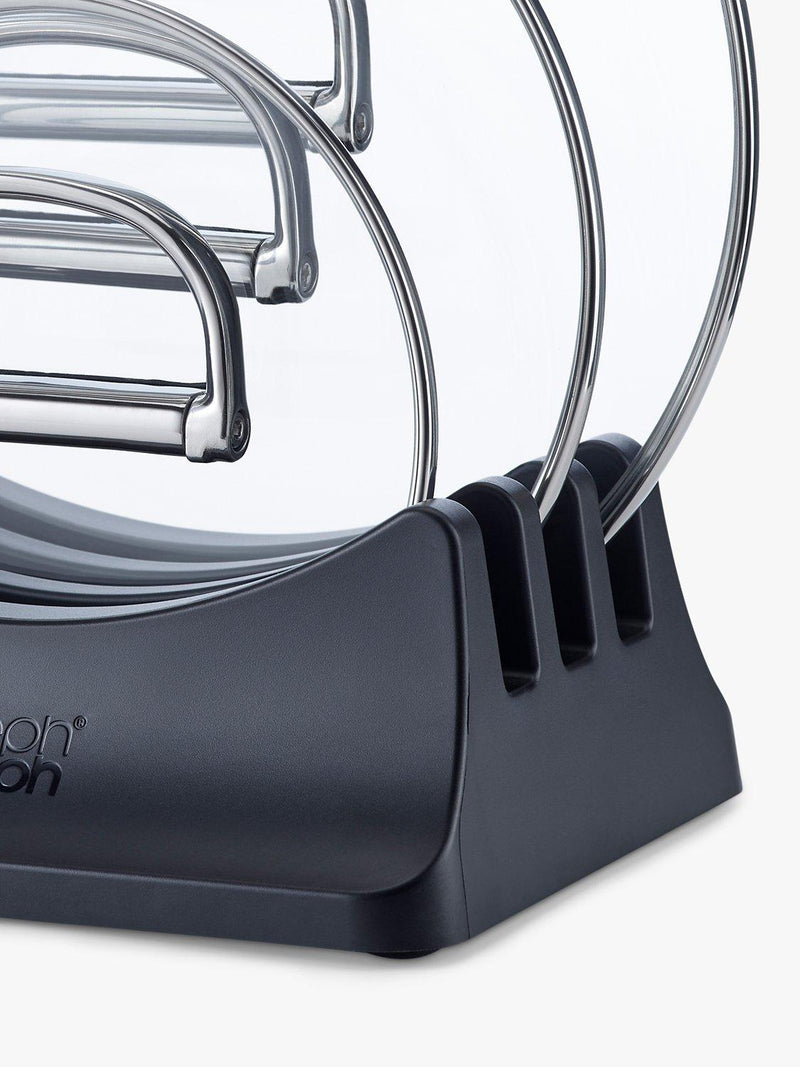 Joseph Joseph freestanding pan lid storage holder for three lids, UK version