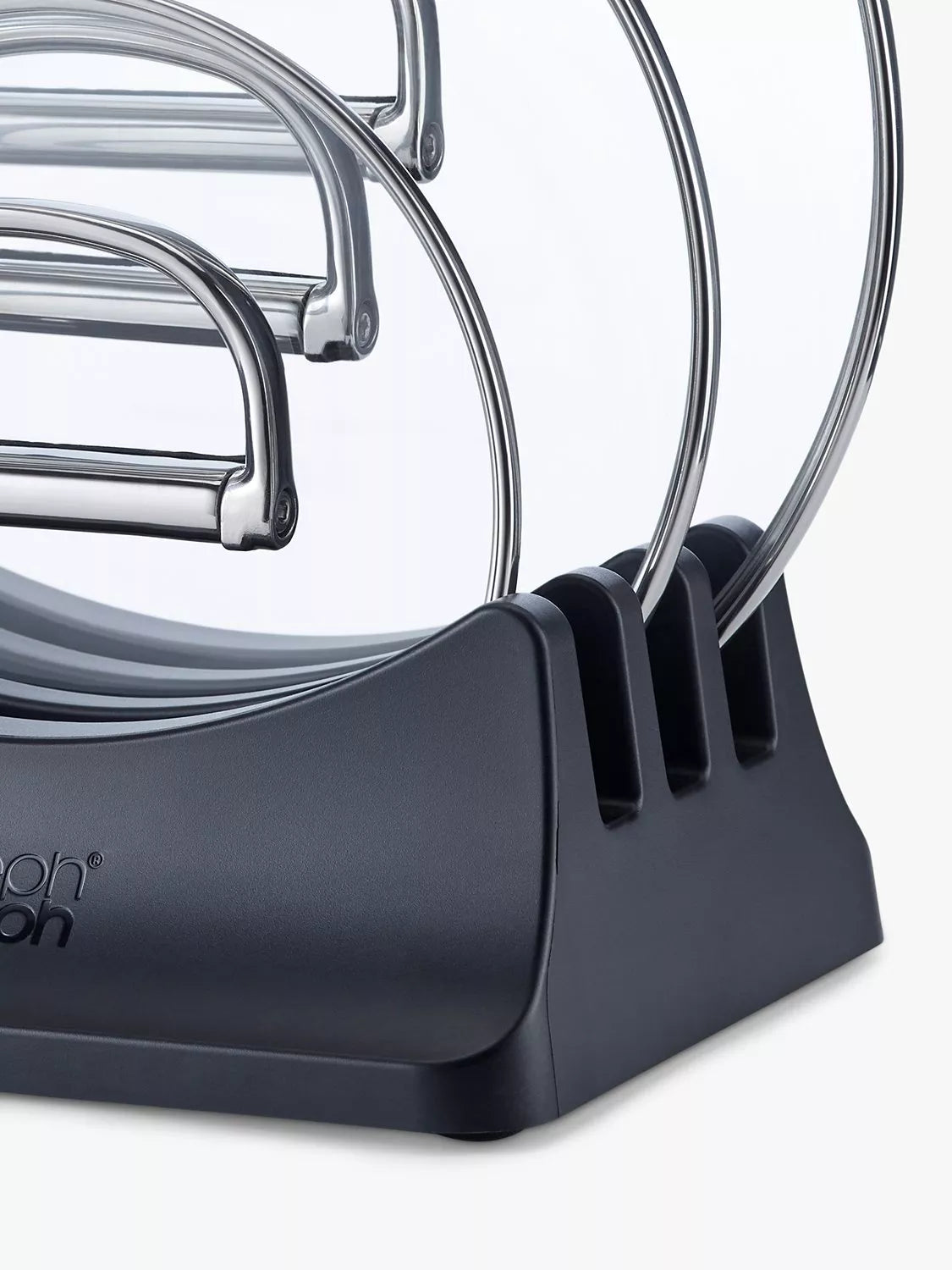 Joseph Joseph freestanding pan lid storage holder for three lids, UK version