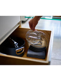 Joseph Joseph freestanding pan lid storage holder for three lids, UK version