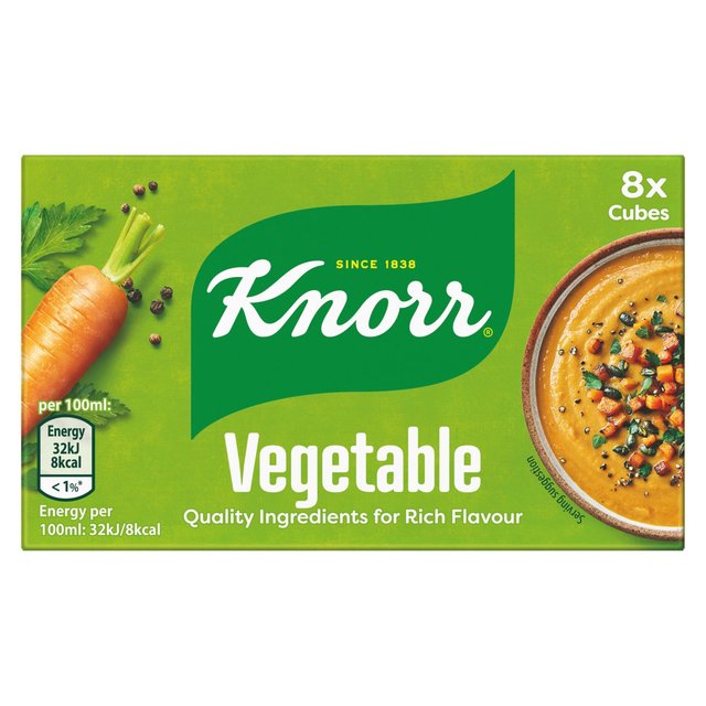 Knorr 8 Vegetable Stock Cubes   8 x 10g