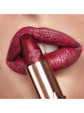 Charlotte Tilbury deep berry-red lipstick in Ready For Lust shade - British product