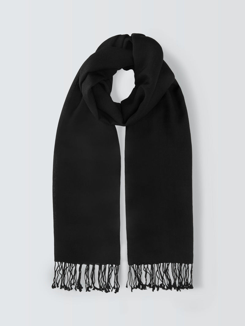 John Lewis wool blend fringe scarf 70x180cm, UK version