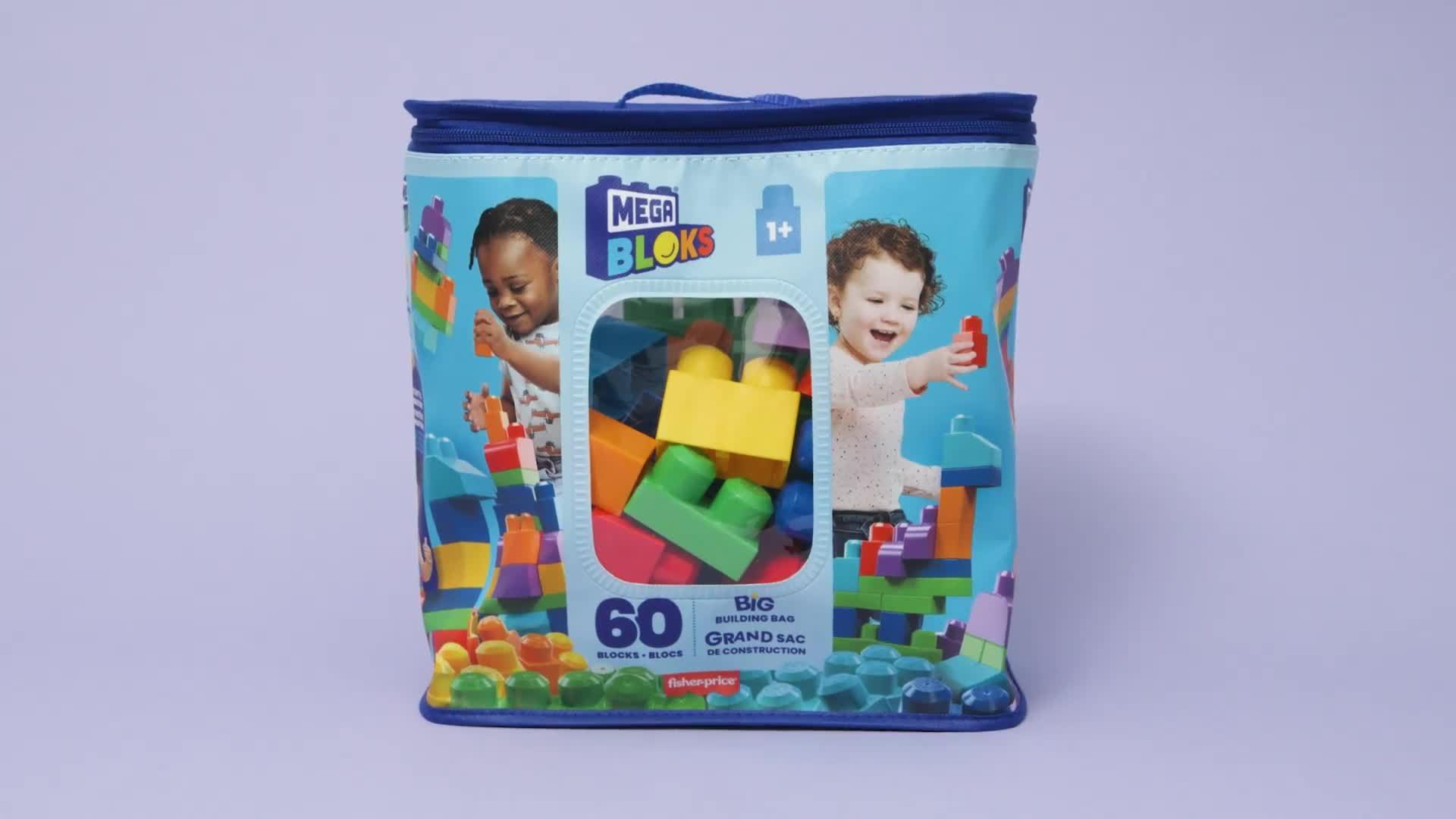 Mega Bloks Kleinkind Baustein-Tasche 60 Teile, UK-Version