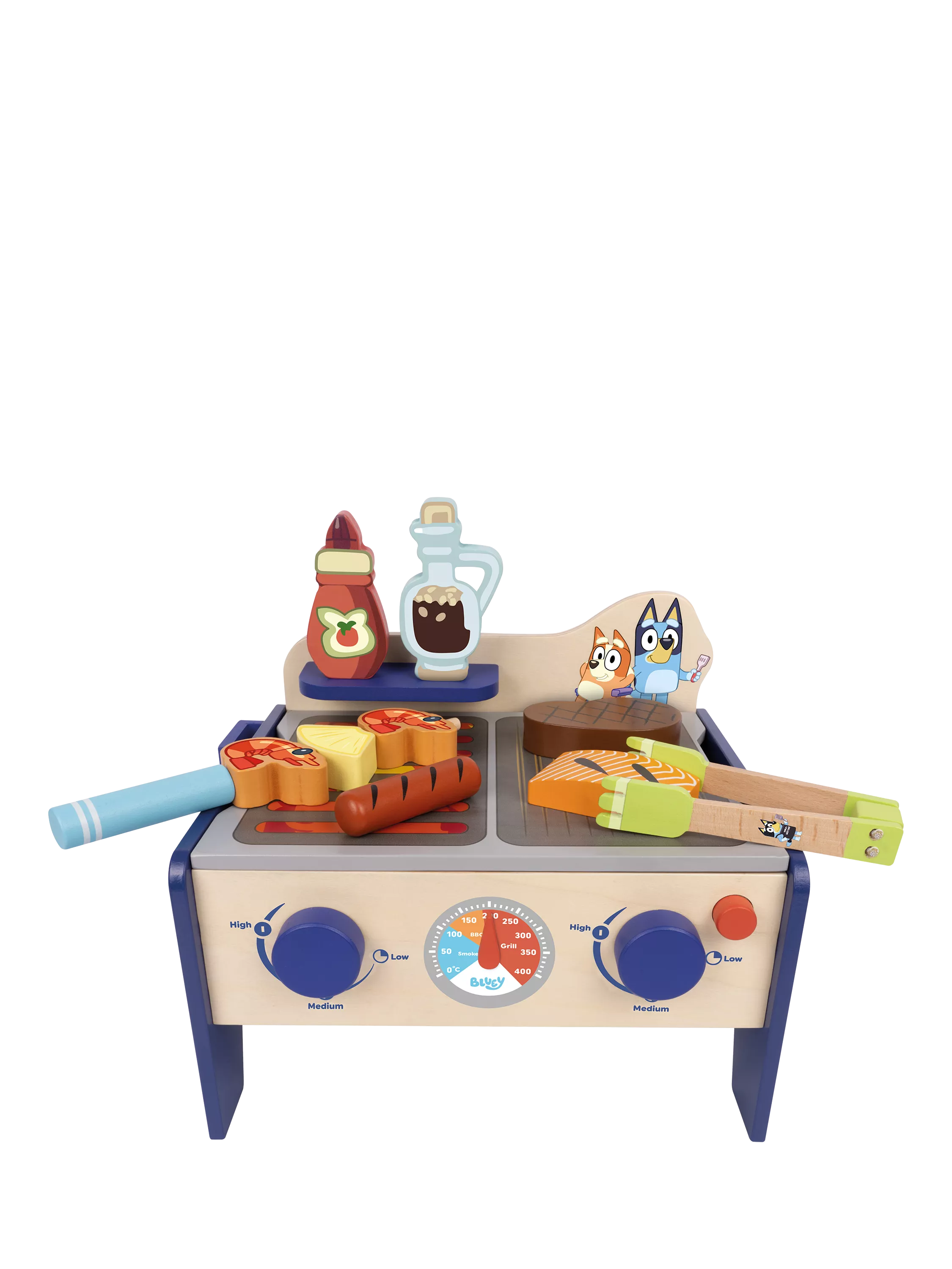 Bluey BBQ and salad playset 33 pieces, UK version