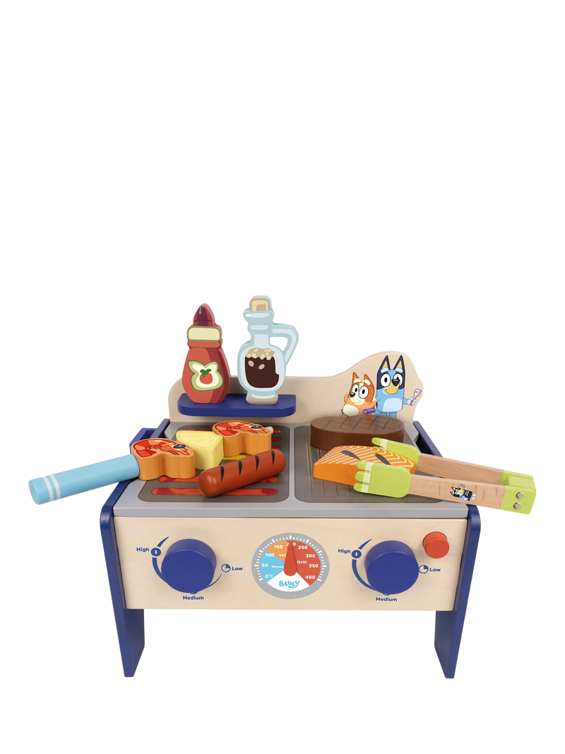 Bluey BBQ and salad playset 33 pieces, UK version