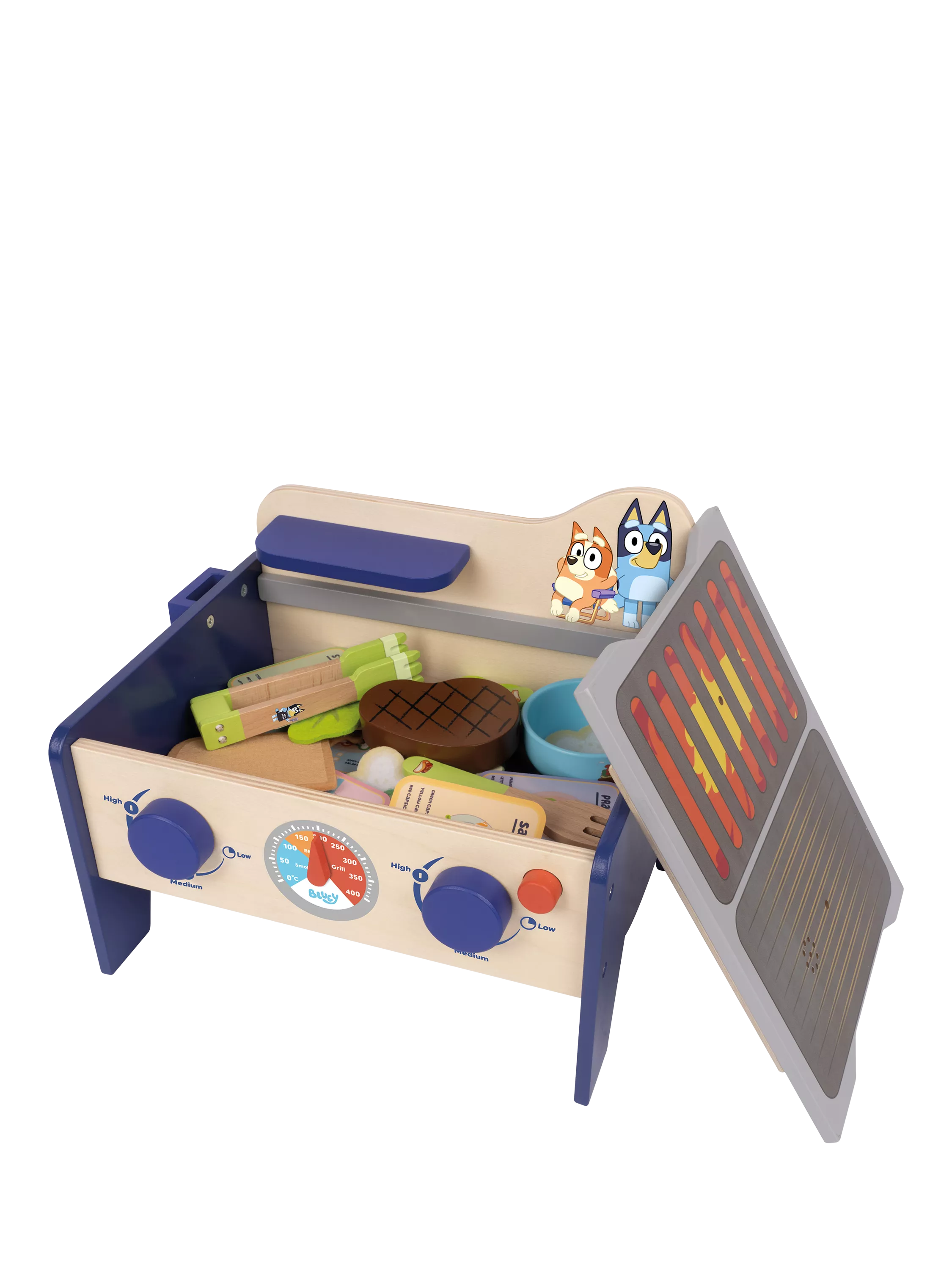 Bluey BBQ and salad playset 33 pieces, UK version