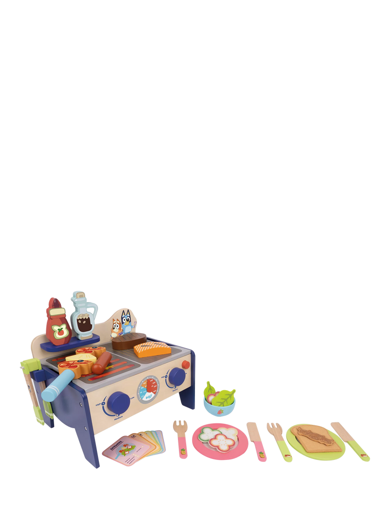 Bluey BBQ and salad playset 33 pieces, UK version