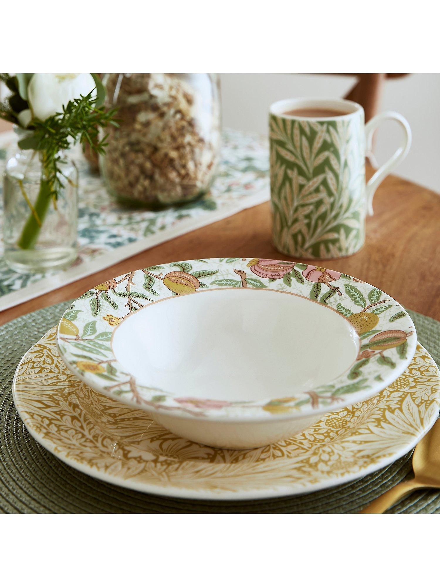 Morris & Co. earthenware frokostskålsett 4 stk 19 cm - Britisk produkt