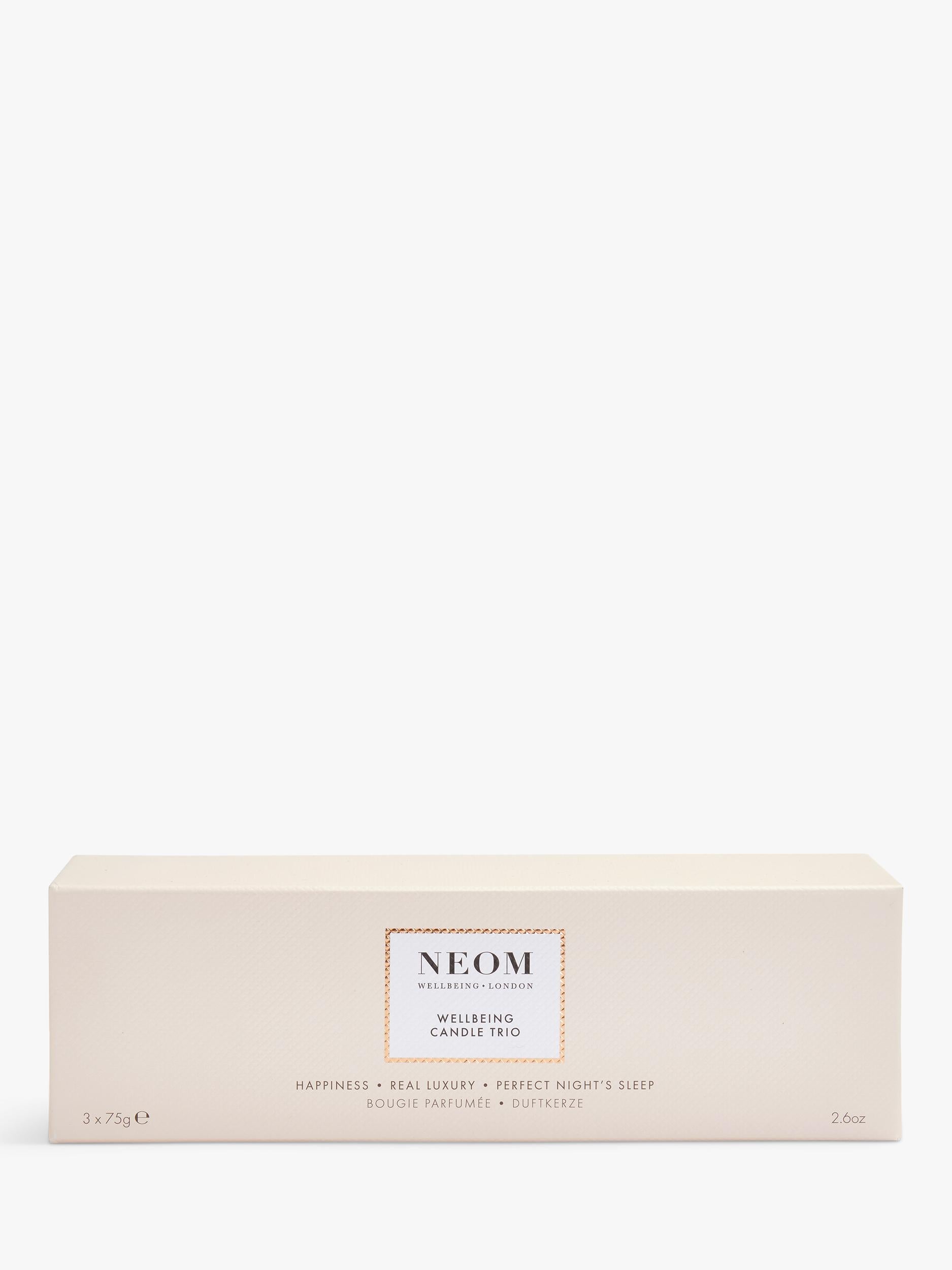 NEOM travel scented candle gift set with three natural fragrances, imported from the UK