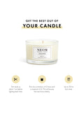 NEOM travel scented candle gift set with three natural fragrances, imported from the UK