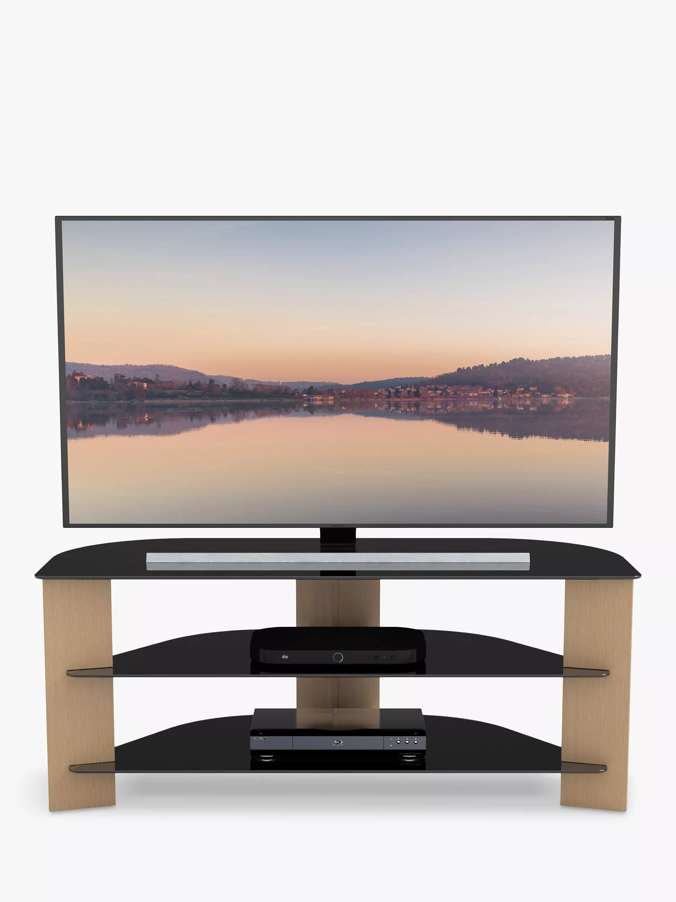 AVF Varano 1100 corner TV stand for 55 inch TVs, UK version