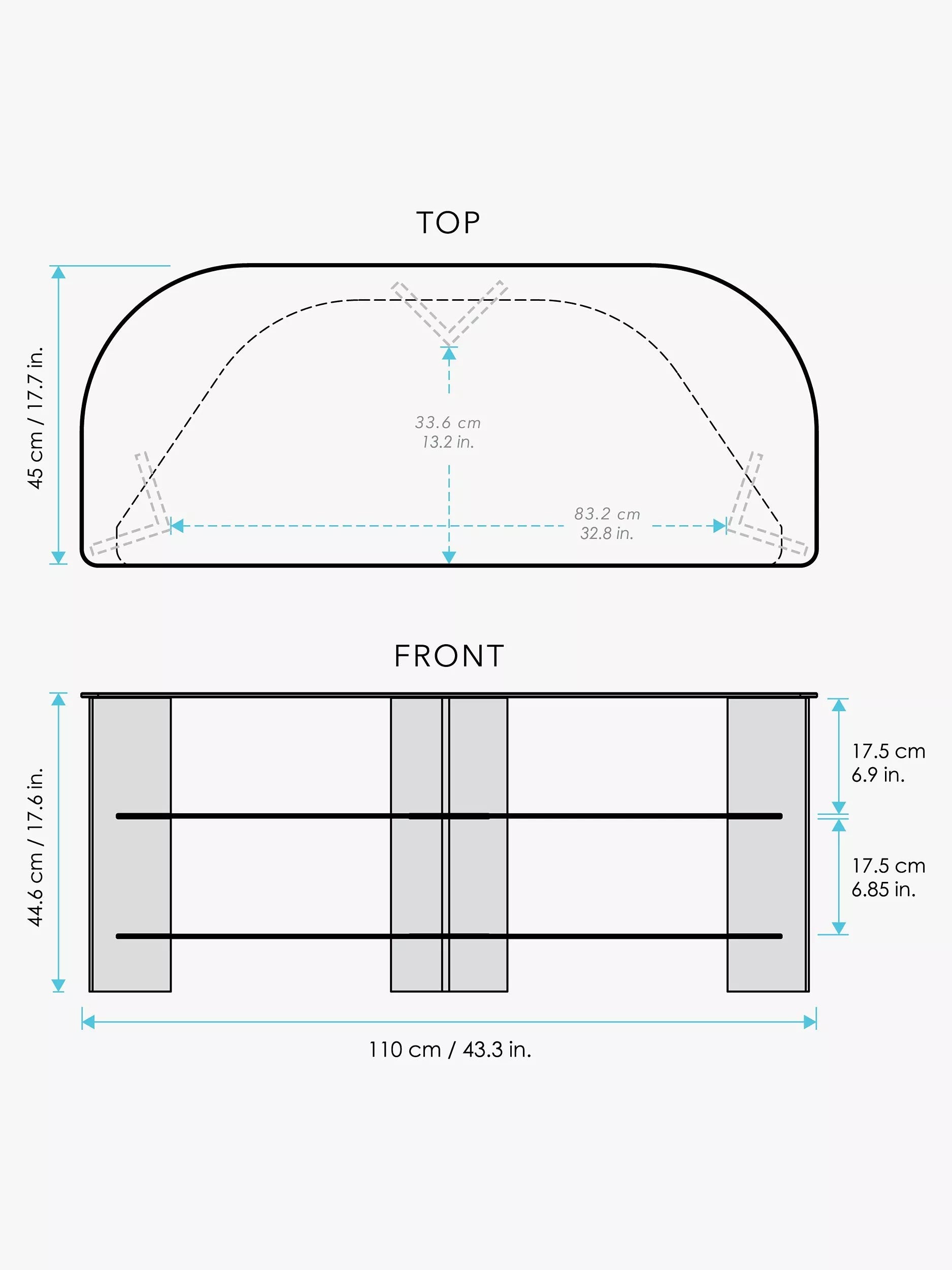 AVF Varano 1100 corner TV stand for 55 inch TVs, UK version