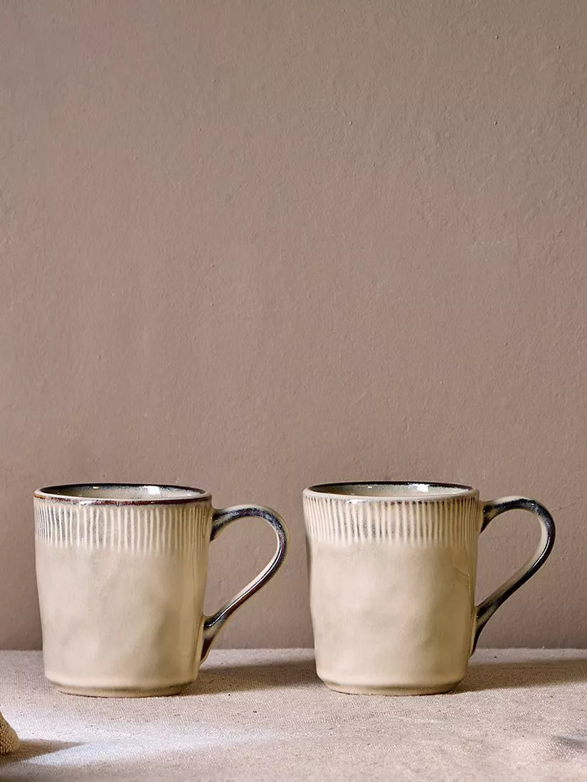 Nkuku stoneware mug set of 2 380ml, imported from the UK