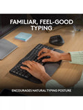 Logitech Wave Keys wireless ergonomic keyboard Graphite, UK version
