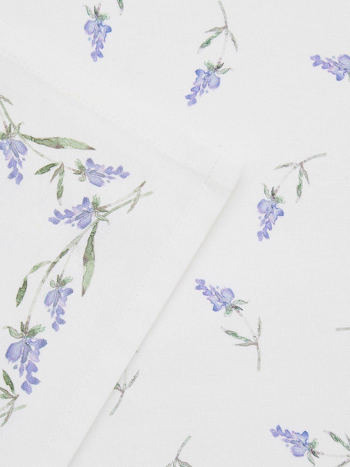 Sophie Conran cotton tea towel set with lavender print - British product
