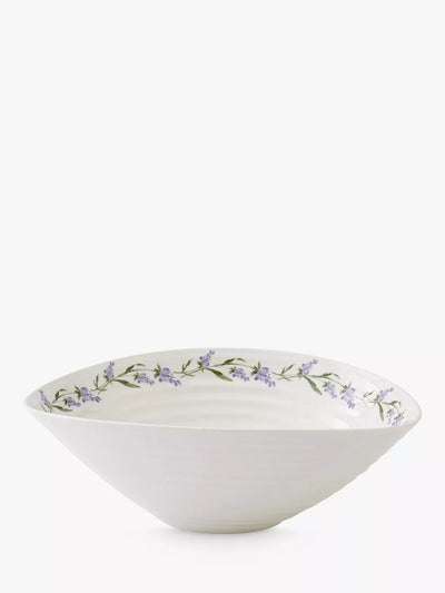 John Lewis Sophie Conran for Portmeirion Lavandula Porcelain Serve Bowl White 34.5cm- Buy online at McGrocer