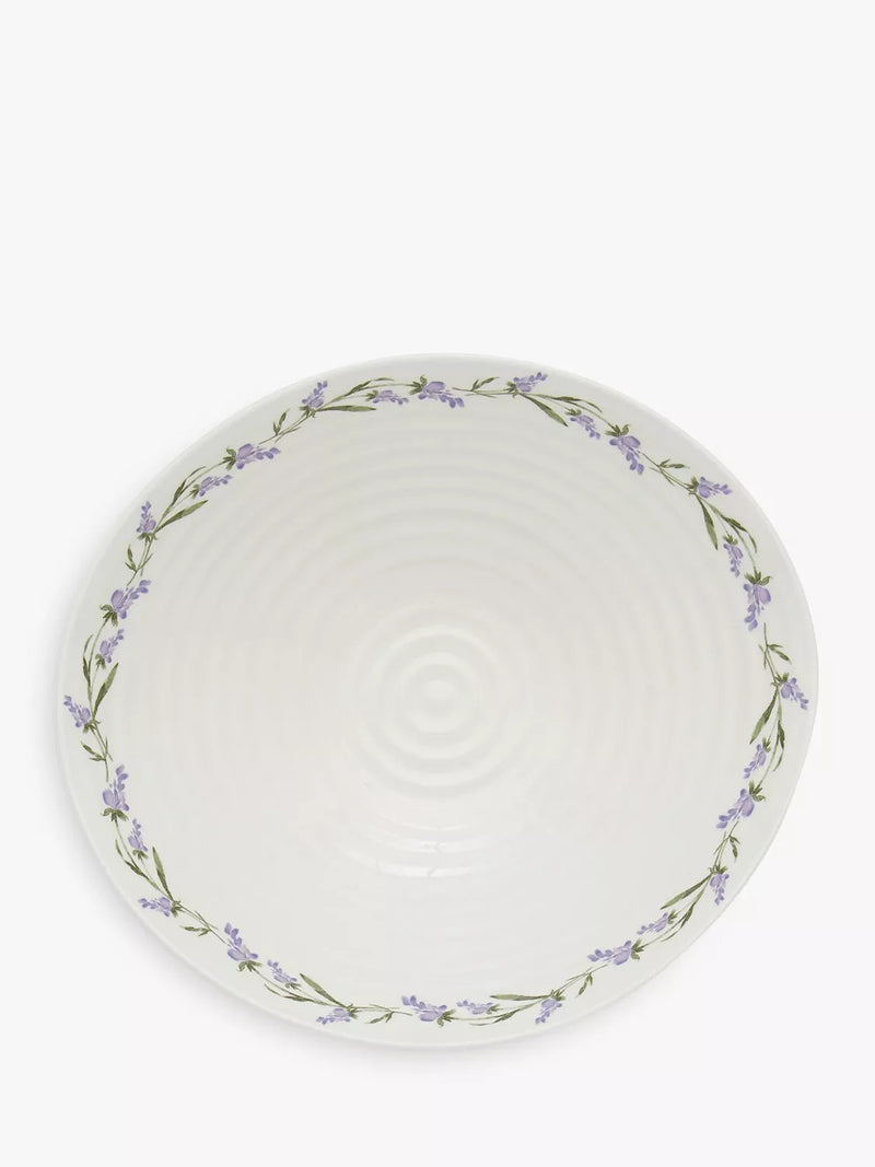 Sophie Conran for Portmeirion Lavandula porcelain serve bowl white 34.5cm (British brand)