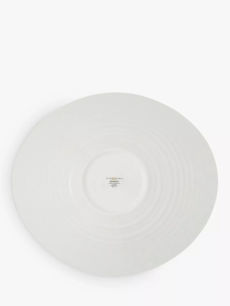 Sophie Conran for Portmeirion Lavandula porcelain serve bowl white 34.5cm (British brand)