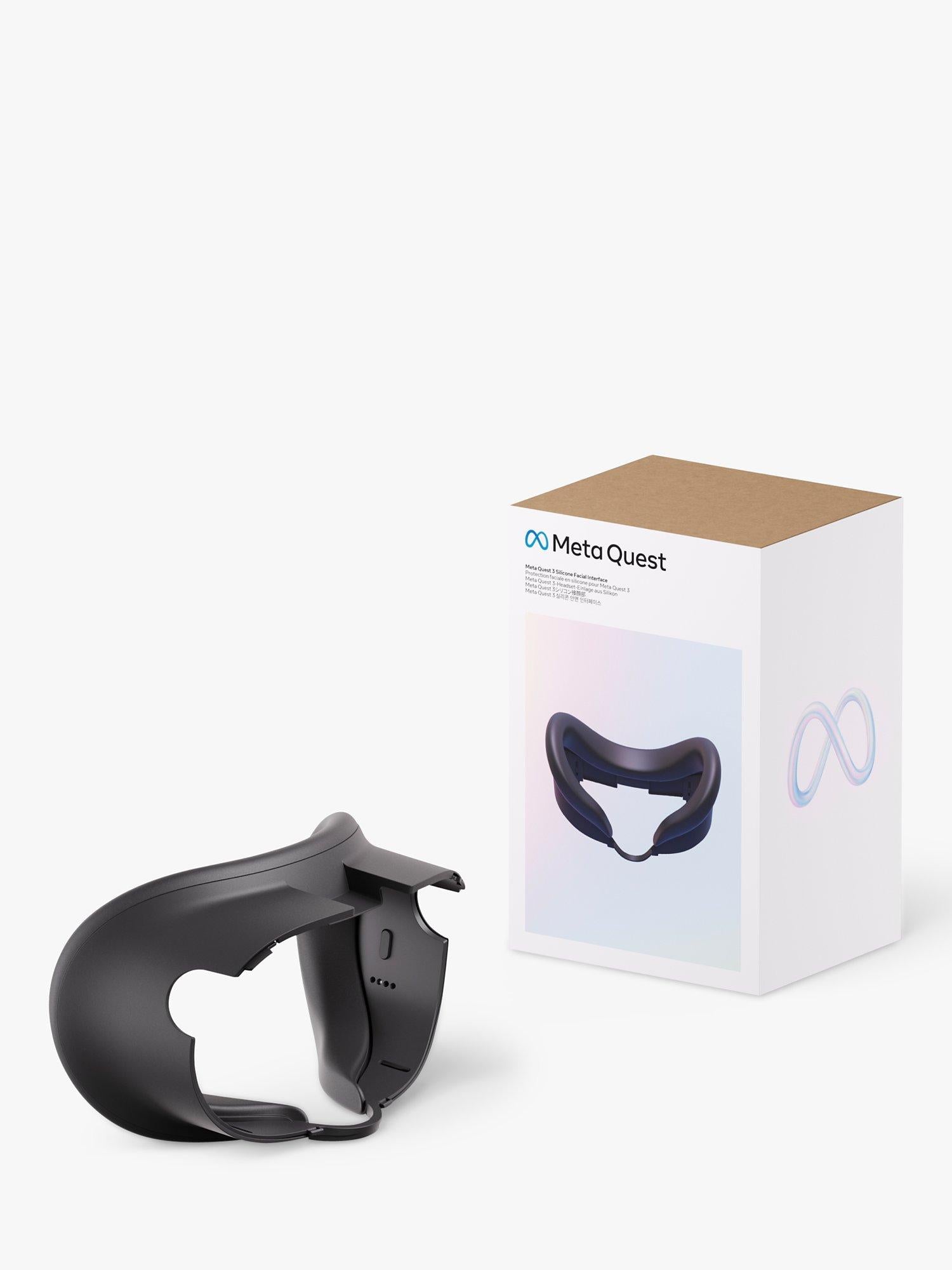 Meta Quest 3 silicone facial interface Black/White (British brand)