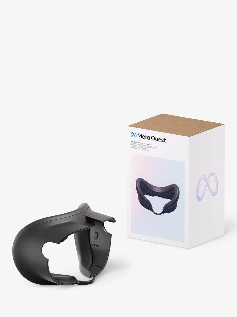 Meta Quest 3 silicone facial interface Black/White (British brand)