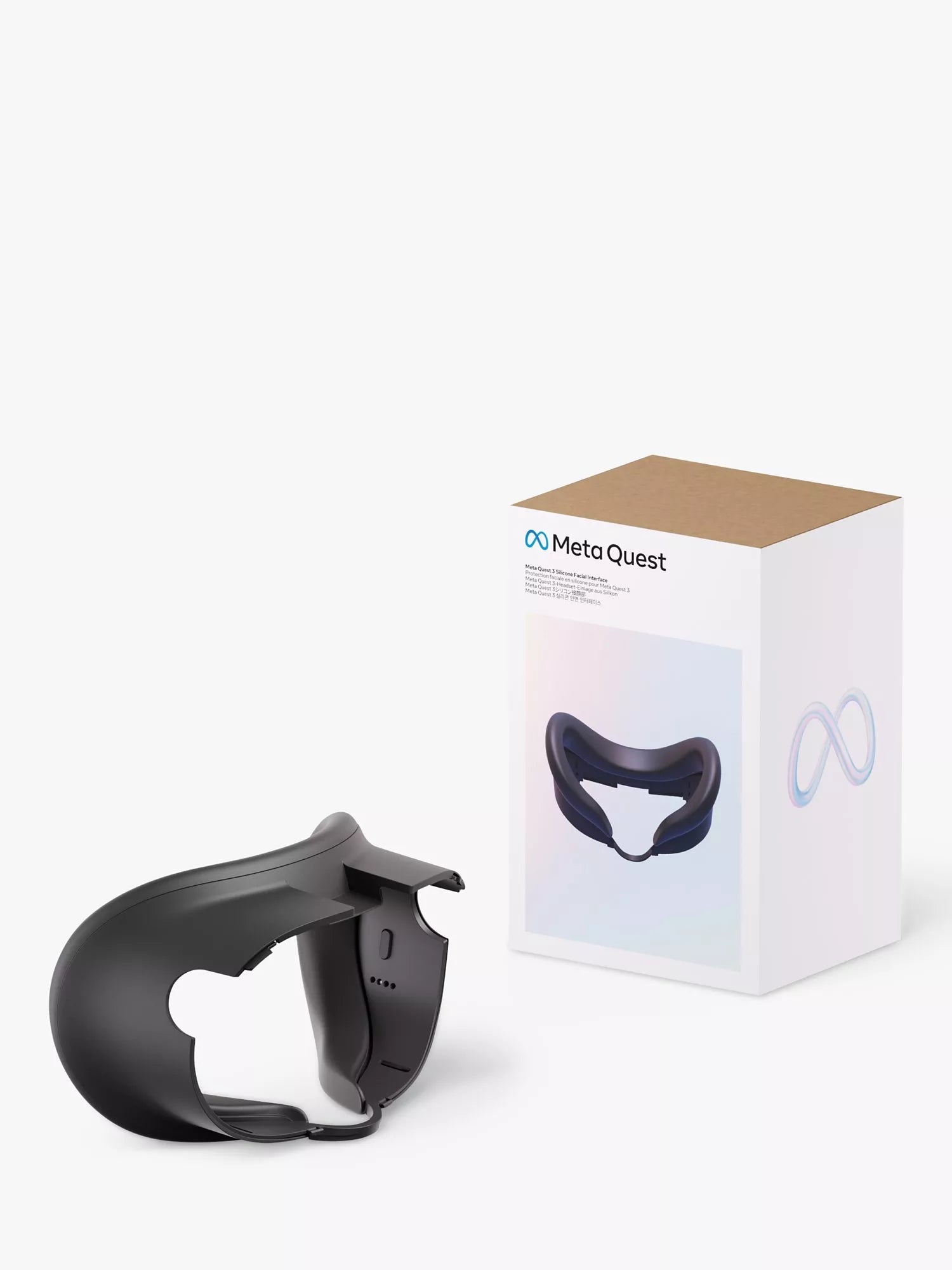 Meta Quest 3 silicone facial interface Black/White (British brand)