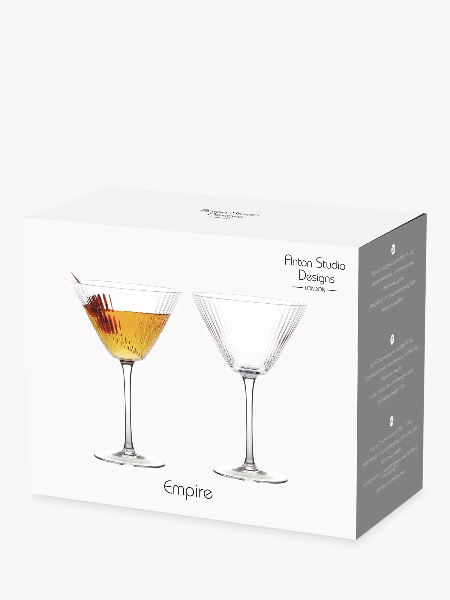 Anton Studio Designs Empire cocktail glasses set of 2 350ml (British brand)
