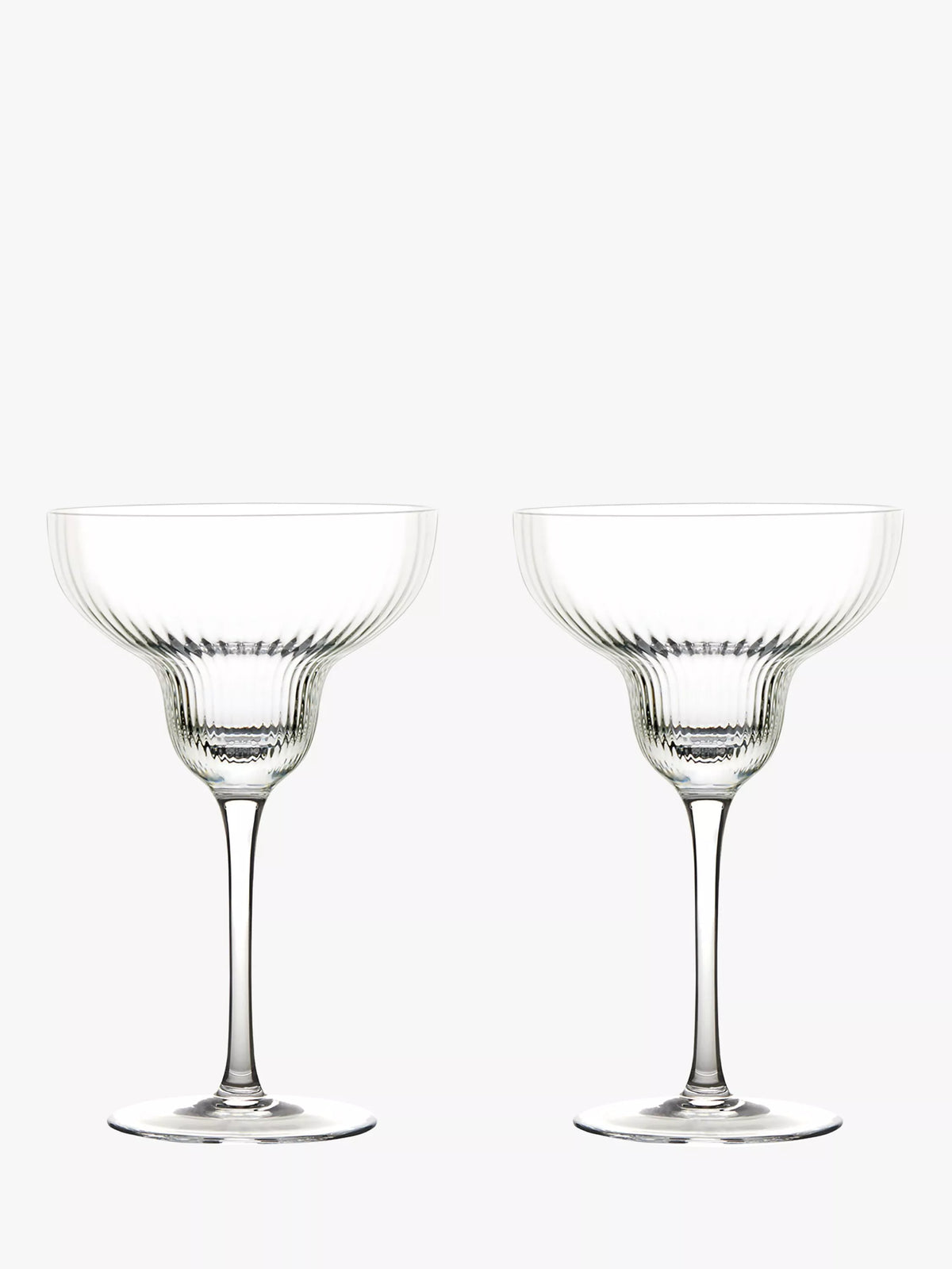 Anton Studio Designs clear Margarita cocktail glass set of 2 400ml - British product