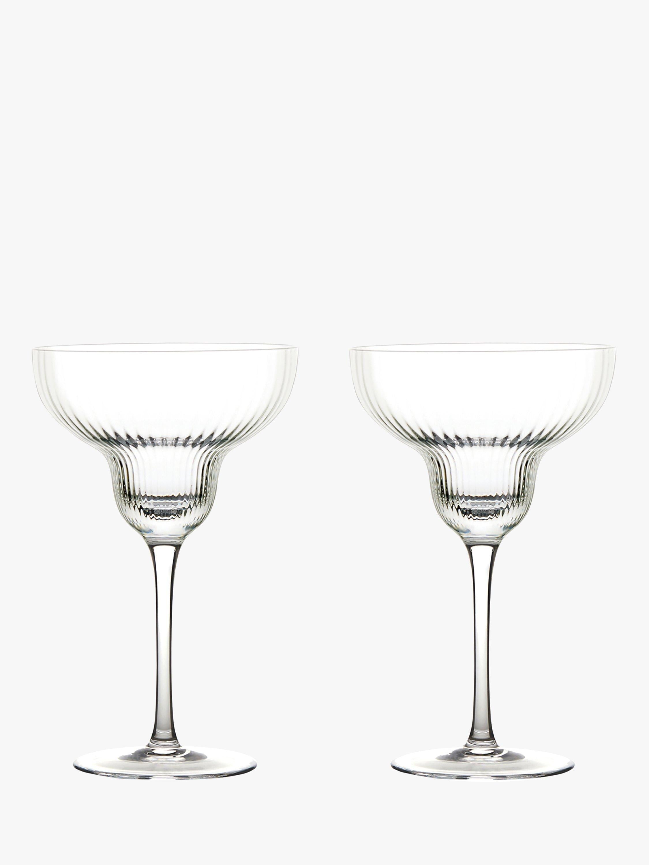 Anton Studio Designs clear Margarita cocktail glass set of 2 400ml - British product