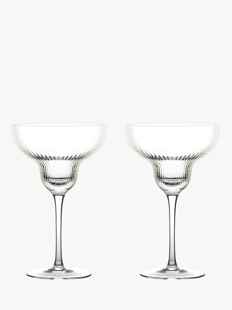 Anton Studio Designs clear Margarita cocktail glass set of 2 400ml - British product