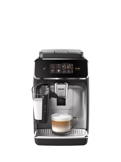 Bean to Cup Coffee Machine with One-Touch Drinks and LatteGo Milk Frother, Black