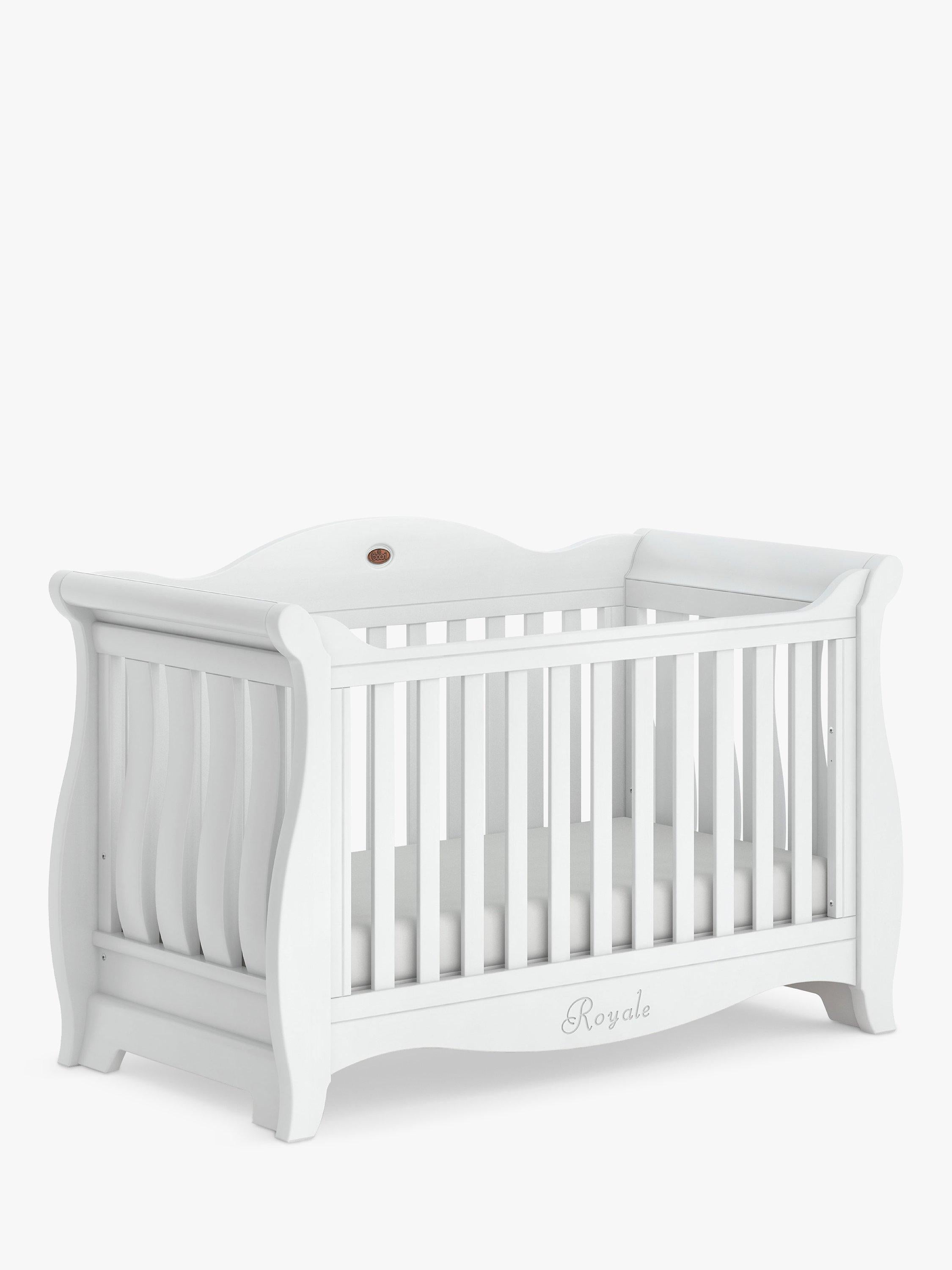 Boori Sleigh Royale Cotbed White - British product
