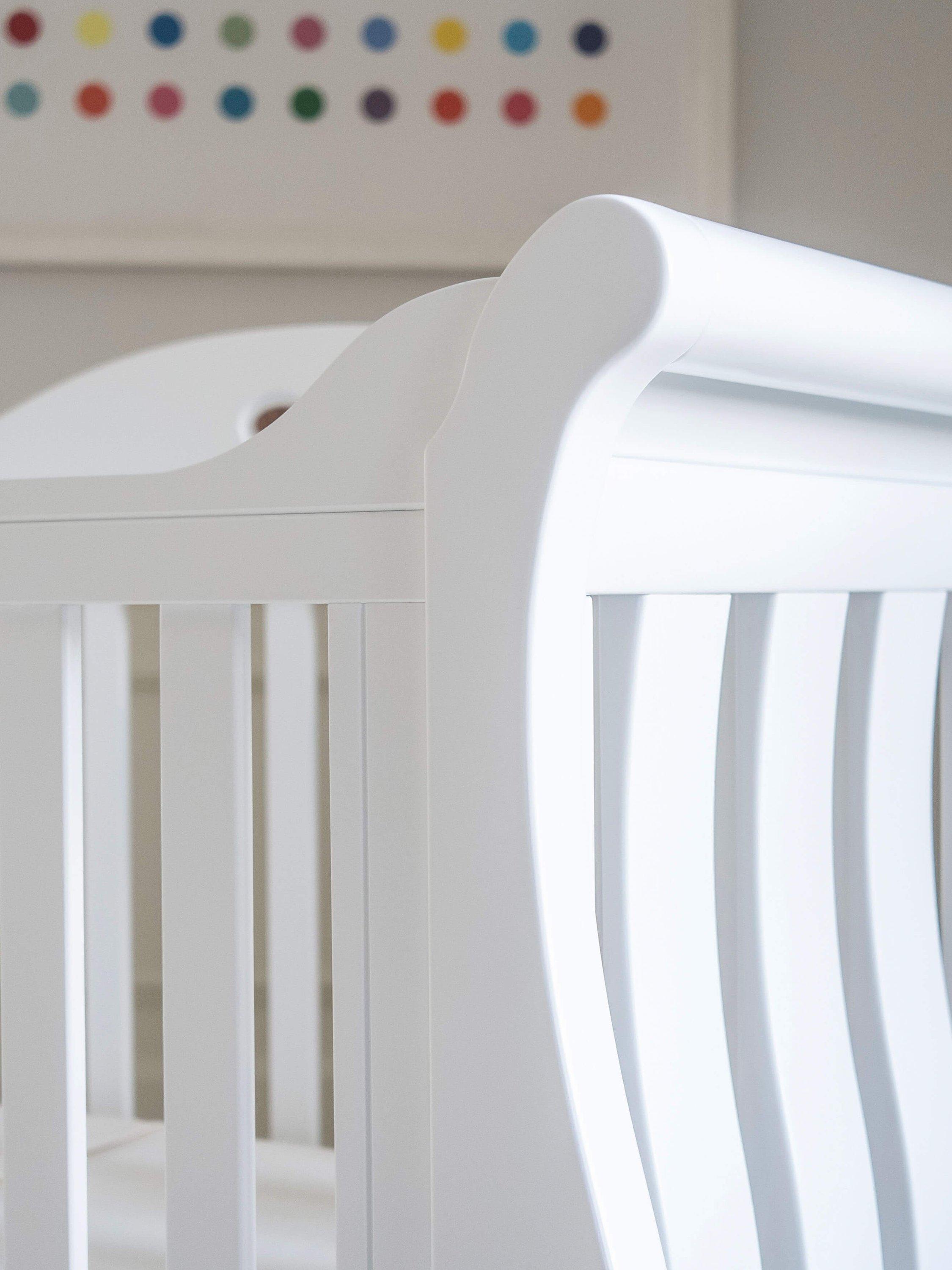 Boori Sleigh Royale Cotbed, White