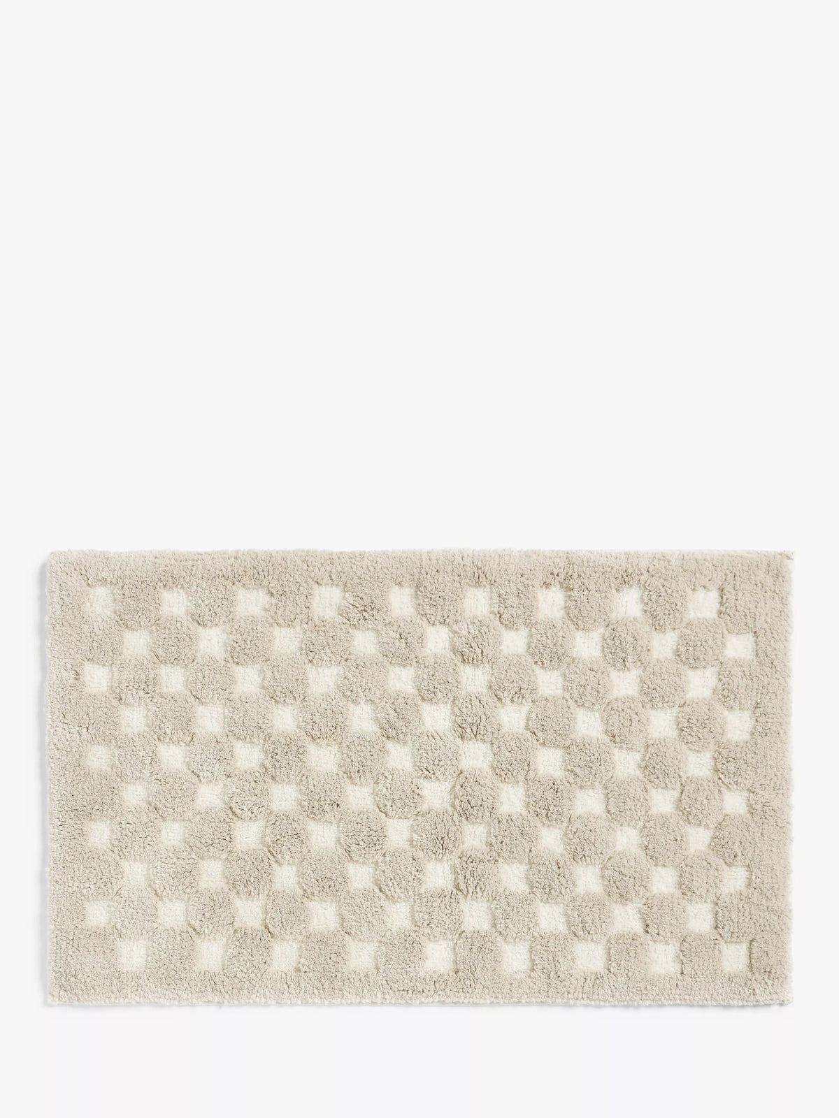 John Lewis organic cotton checkerboard bath mat - British product
