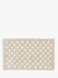 John Lewis Textured Checkerboard Bath Mat, Putty