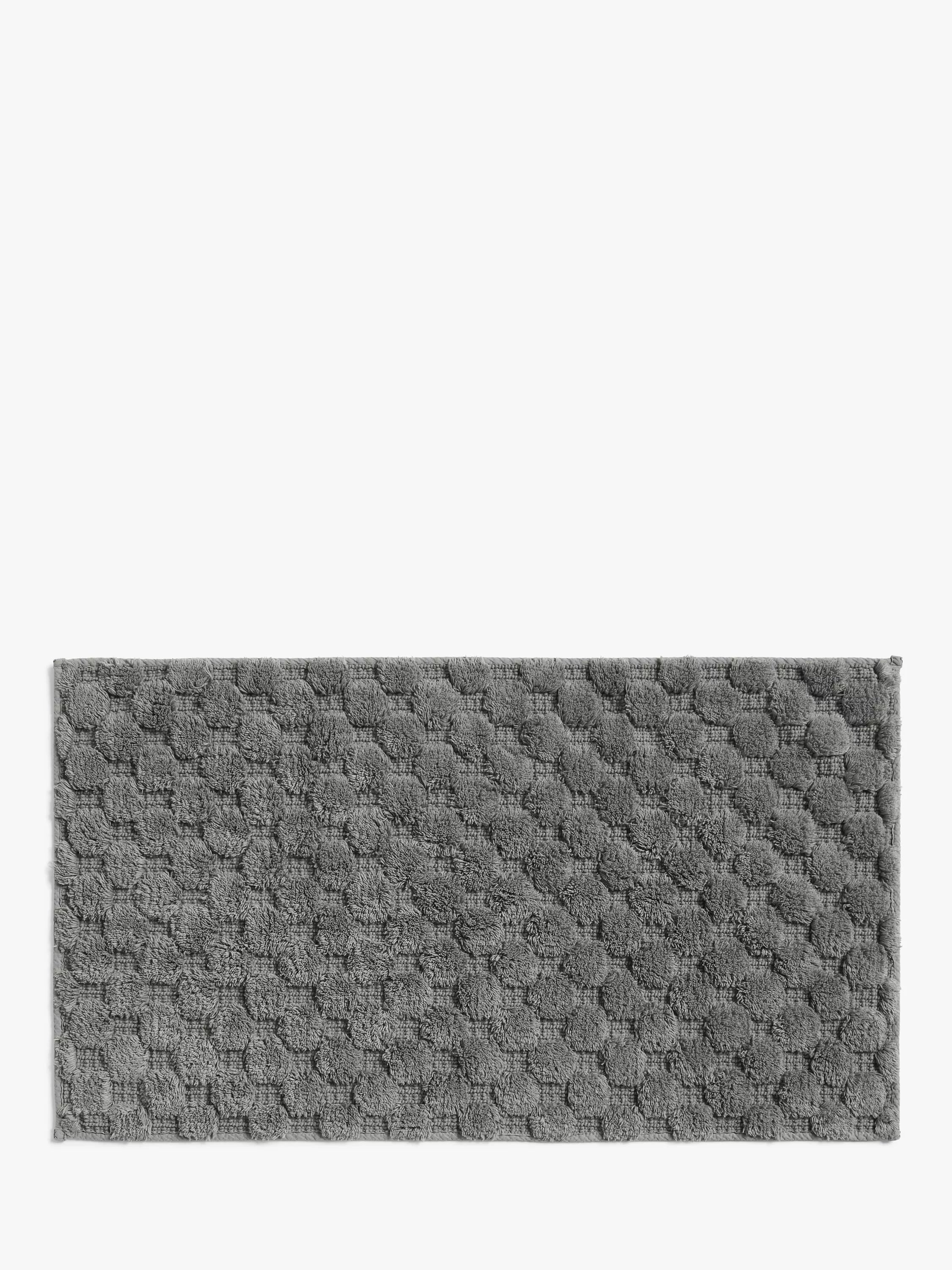 John Lewis Textured Hexagon Motif Bath Mat, UK version