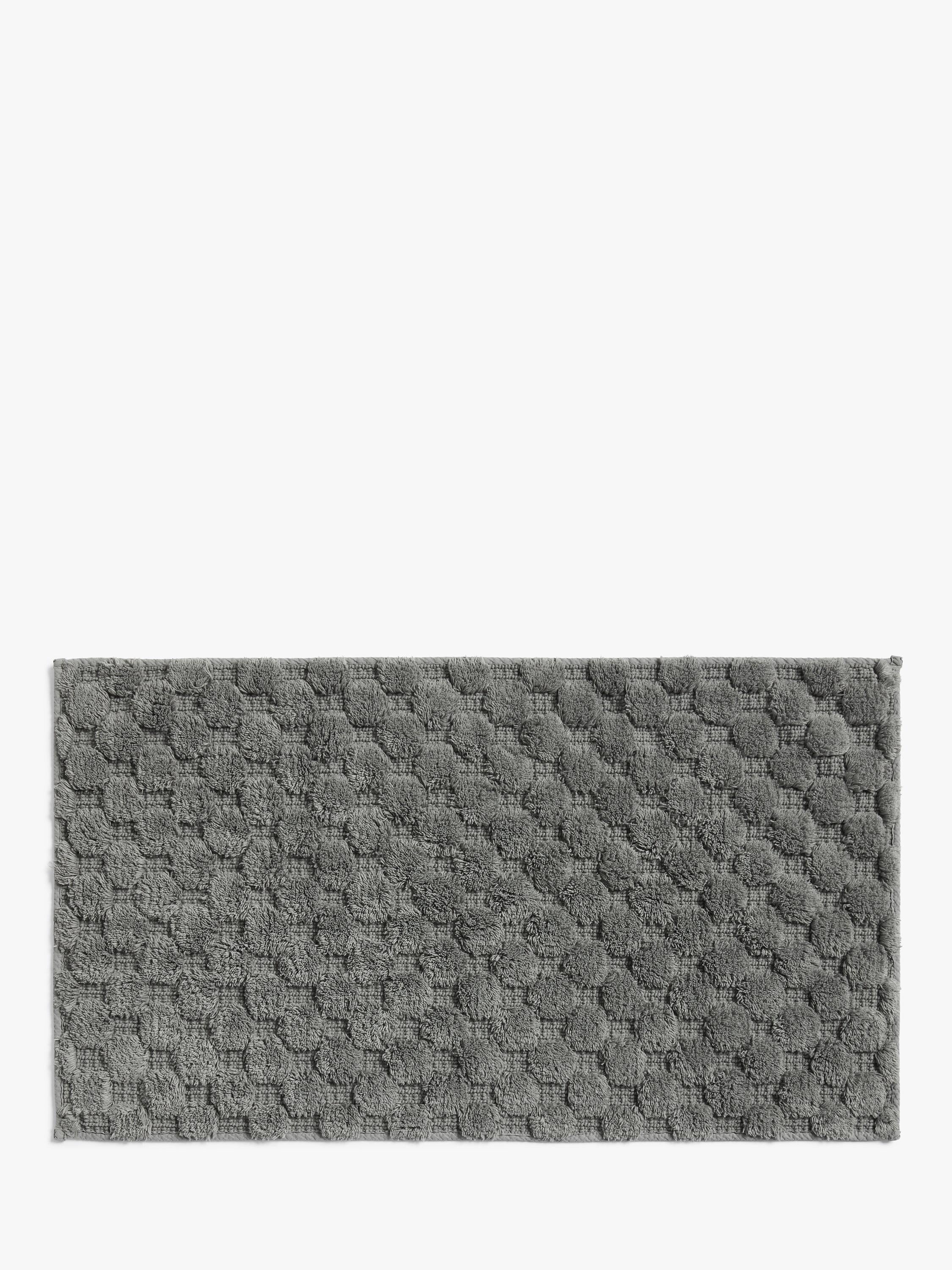John Lewis Textured Hexagon Motif Bath Mat, UK version