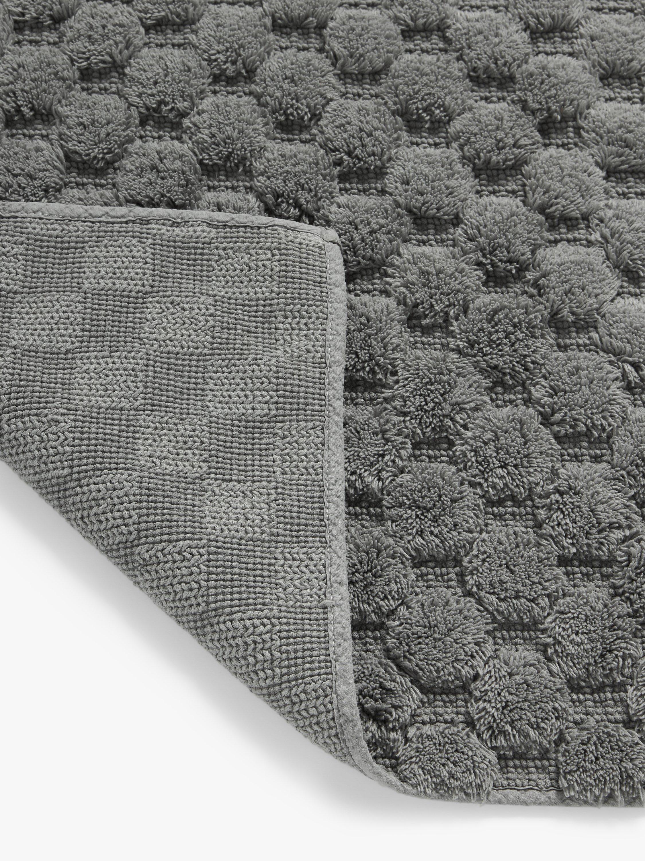 John Lewis Textured Hexagon Motif Bath Mat, UK version