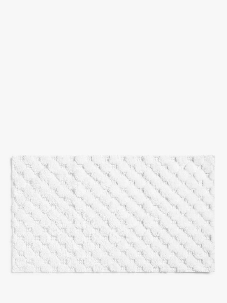 John Lewis Textured Hexagon Bath Mat