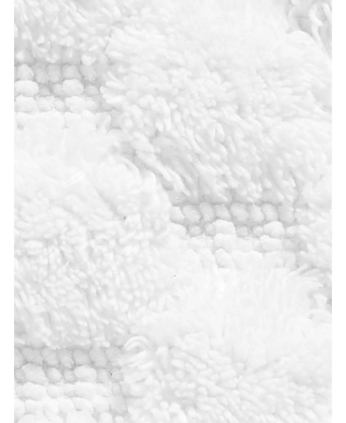 John Lewis Textured Hexagon Bath Mat - White