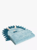 John Lewis kids dino hooded towel blue multi, UK version