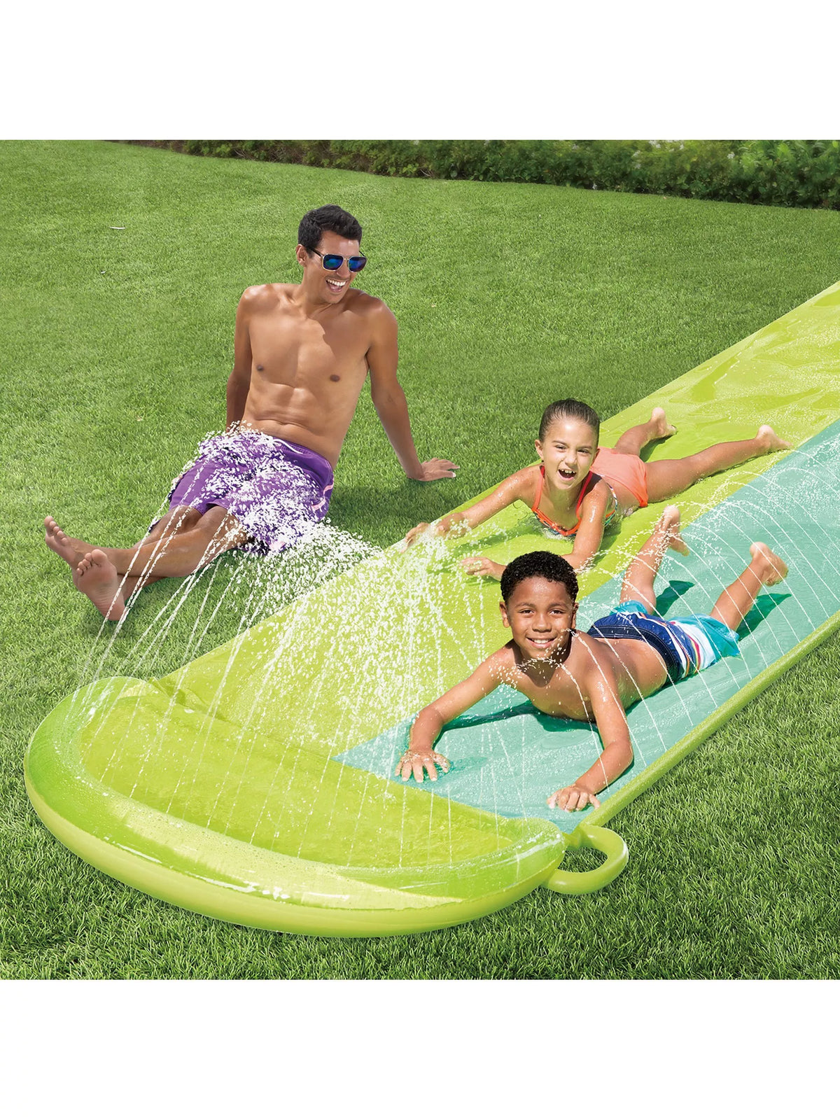 Funsicle 18ft water slide fresh lime 2-lane outdoor toy - British product