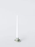 John Lewis speckle candle holder green stoneware, UK version
