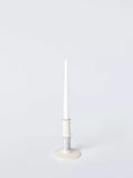 John Lewis stripe stoneware dinner candle holder blue, imported from the UK