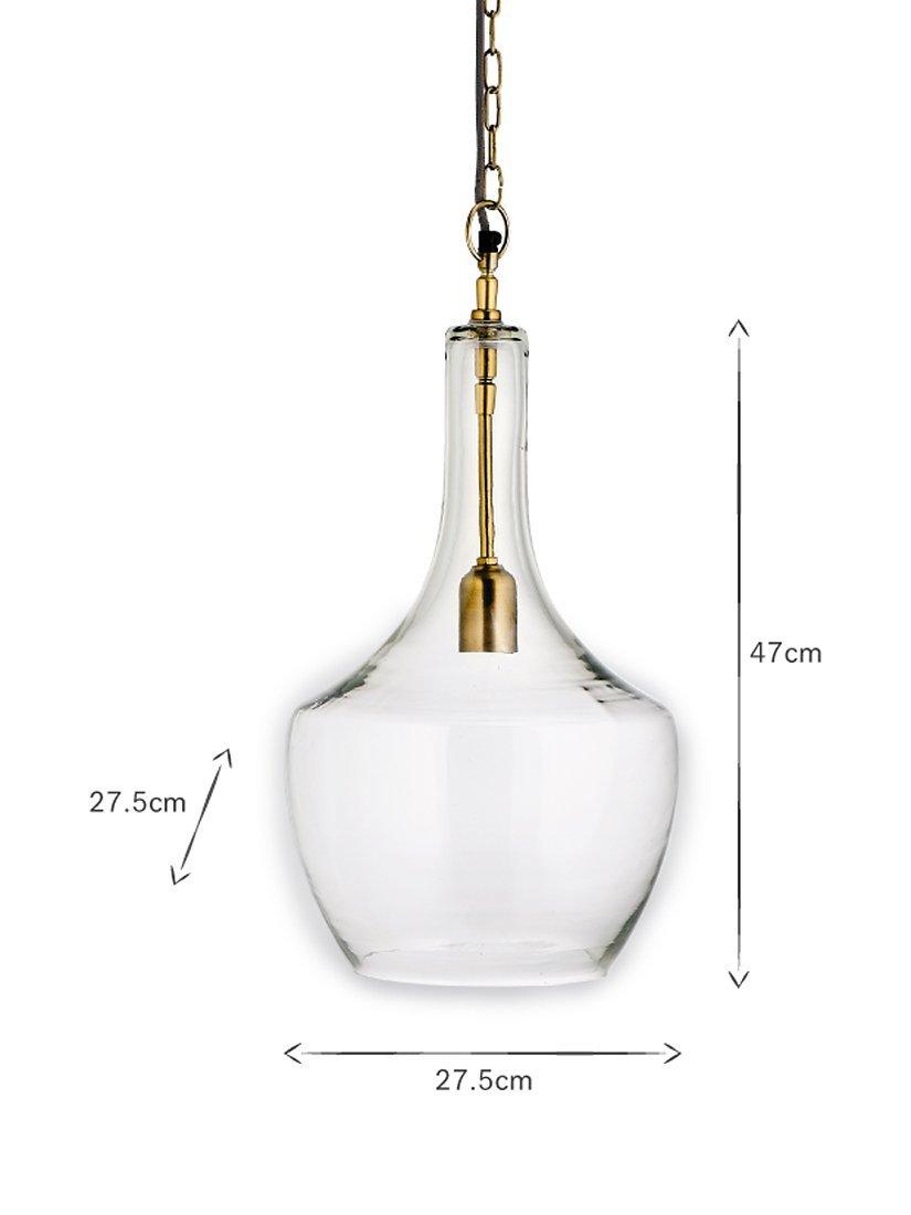 nkuku Agatarla clear glass pendant ceiling light - British product