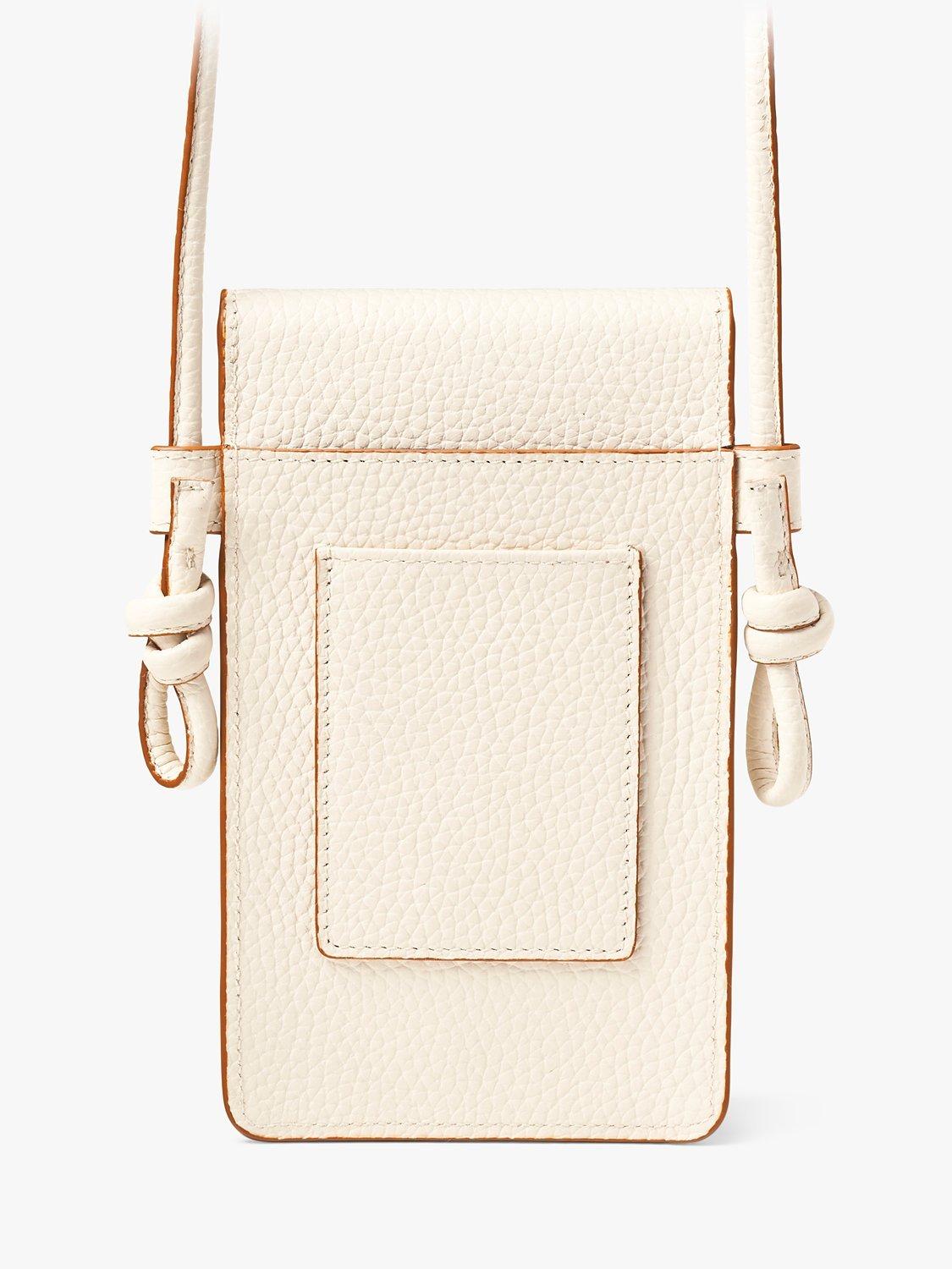 Aspinal of London Ella Pebble Leather Phone Pouch, imported from the UK
