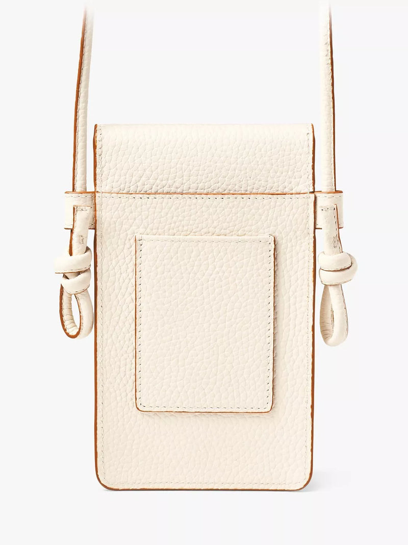Aspinal of London Ella Pebble Leather Phone Pouch, imported from the UK